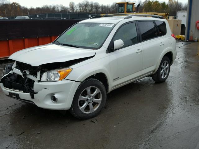 JTMDF4DV9A5034956 - 2010 TOYOTA RAV4 LIMIT WHITE photo 2