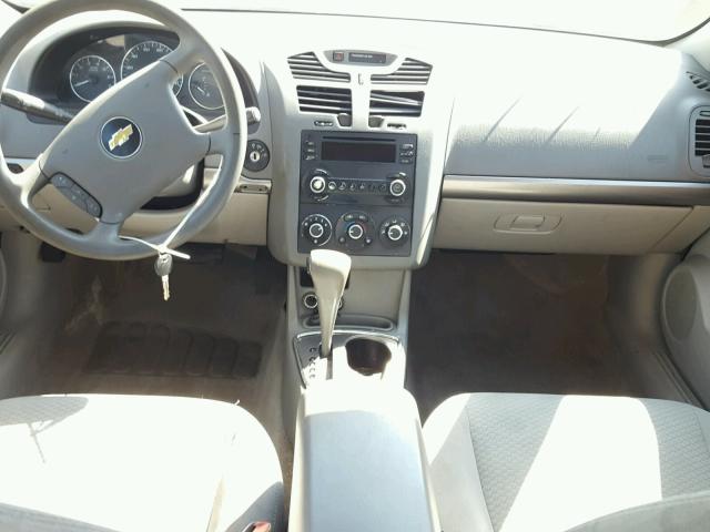 1G1ZS58F27F263291 - 2007 CHEVROLET MALIBU LS ვერცხლისფერი ფოტო 9