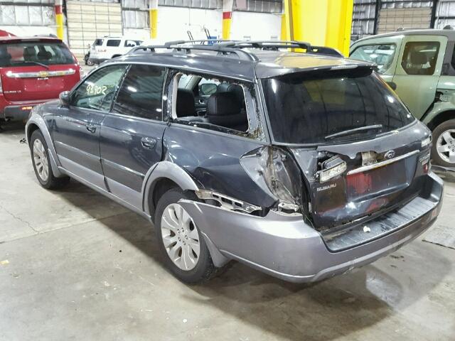 4S4BP66CX97321844 - 2009 SUBARU OUTBACK 2. GRAY photo 3