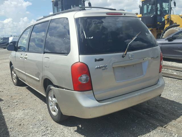 JM3LW28A620306697 - 2002 MAZDA MPV WAGON GOLD photo 3