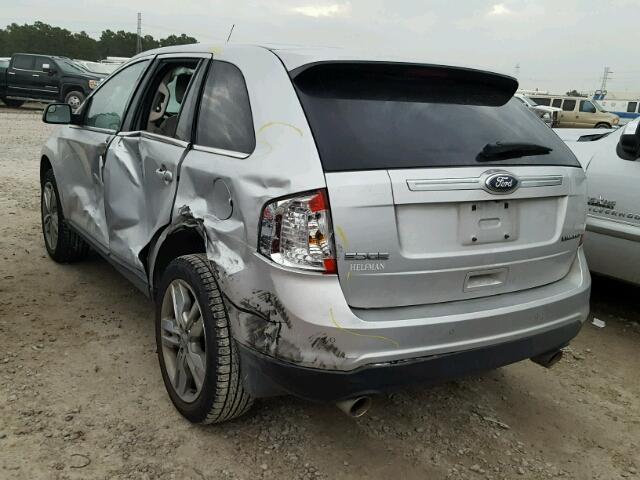 2FMDK3KC6DBA43469 - 2013 FORD EDGE SILVER photo 3