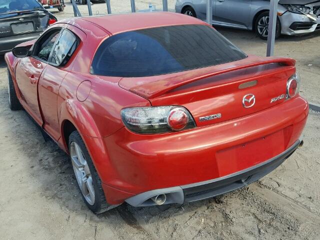 JM1FE173640110557 - 2004 MAZDA RX8 RED photo 3