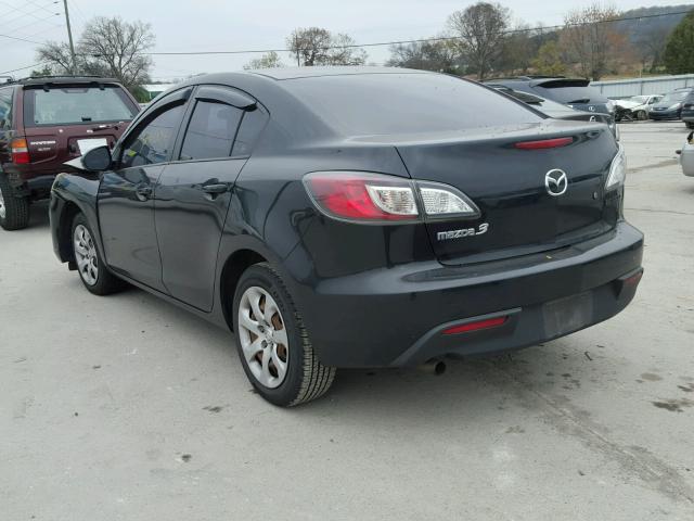 JM1BL1SF2A1262959 - 2010 MAZDA 3 I BLACK photo 3