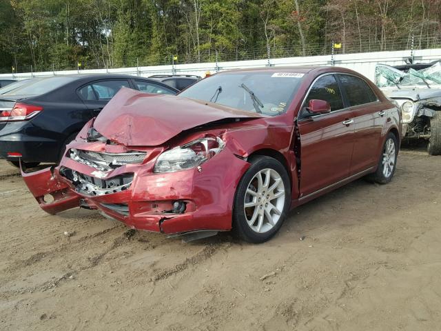 1G1ZE5E7XAF119144 - 2010 CHEVROLET MALIBU BURGUNDY photo 2