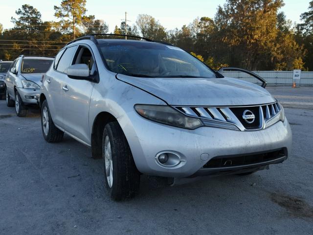 JN8AZ18U49W014568 - 2009 NISSAN MURANO S SILVER photo 1