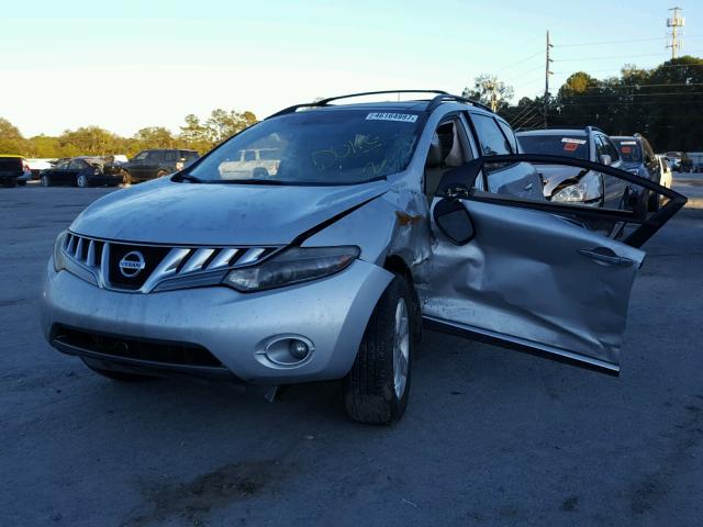 JN8AZ18U49W014568 - 2009 NISSAN MURANO S SILVER photo 2