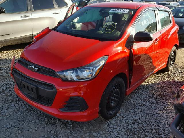 KL8CA6SA1GC573204 - 2016 CHEVROLET SPARK LS RED photo 2