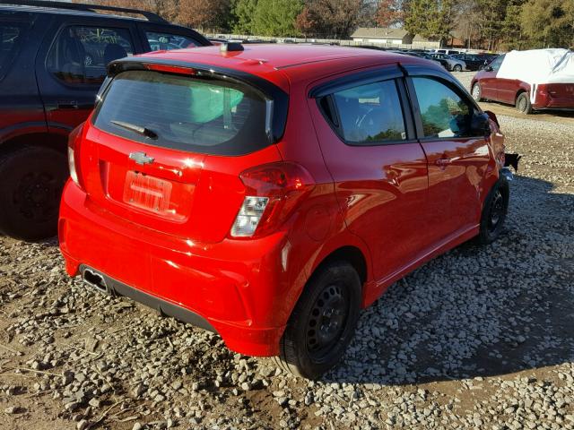 KL8CA6SA1GC573204 - 2016 CHEVROLET SPARK LS RED photo 4