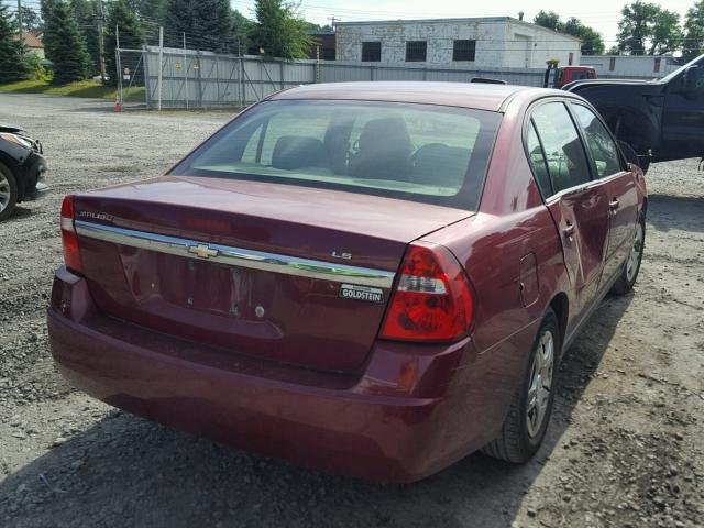 1G1ZS58F27F259371 - 2007 CHEVROLET MALIBU LS 勃艮第红 照片 4