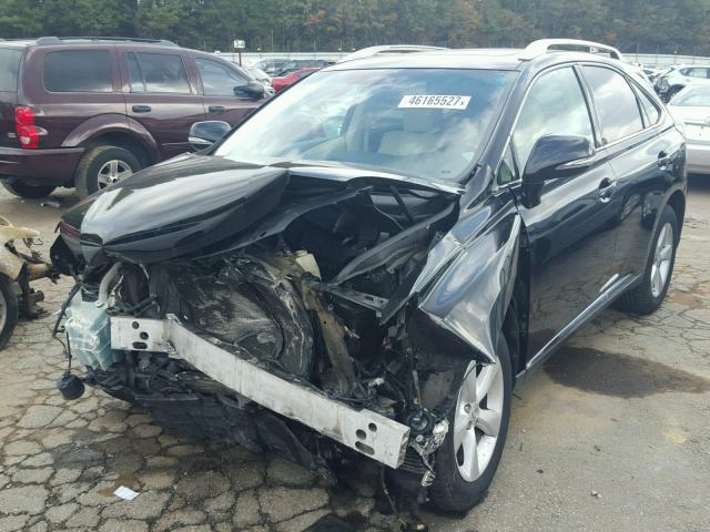 2T2BK1BA2AC078524 - 2010 LEXUS RX 350 BLACK photo 2