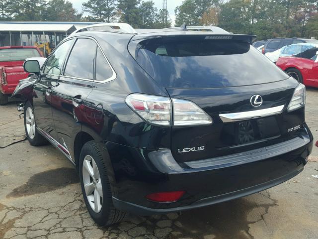 2T2BK1BA2AC078524 - 2010 LEXUS RX 350 BLACK photo 3