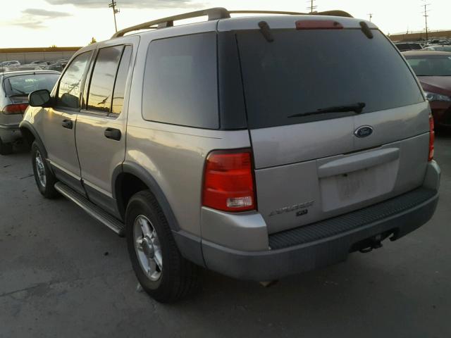 1FMZU63K93UC61325 - 2003 FORD EXPLORER GRAY photo 3