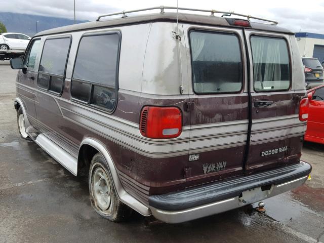 2B7HB21Y6RK566317 - 1994 DODGE RAM VAN B2 TWO TONE photo 3