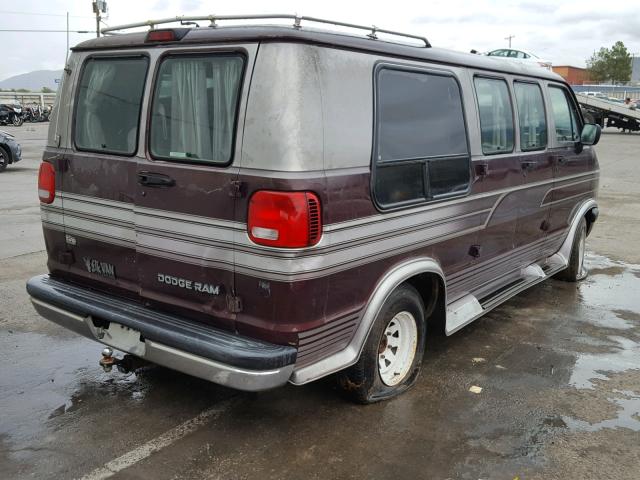 2B7HB21Y6RK566317 - 1994 DODGE RAM VAN B2 TWO TONE photo 4