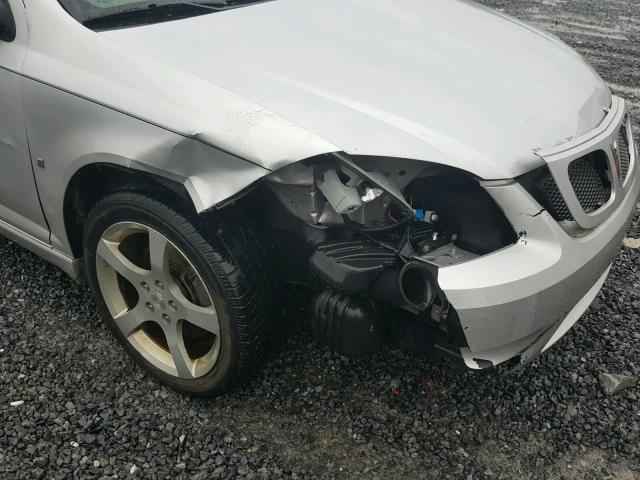 1G2AN18B877195322 - 2007 PONTIAC G5 GT SILVER photo 9