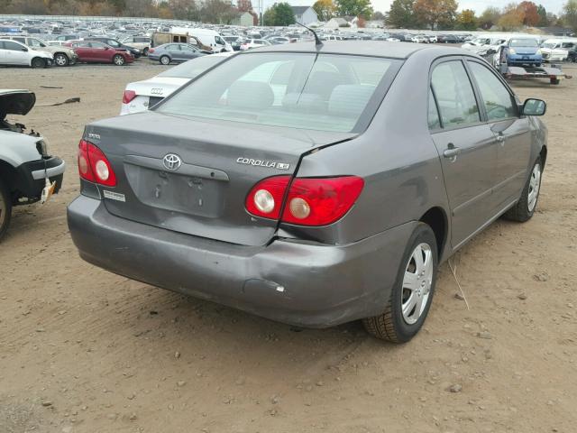 2T1BR32E65C431285 - 2005 TOYOTA COROLLA CE GRAY photo 4