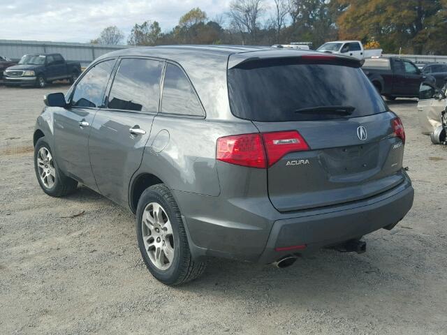 2HNYD28218H523831 - 2008 ACURA MDX CHARCOAL photo 3