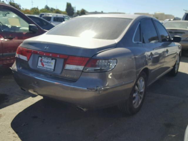 KMHFC46FX6A112002 - 2006 HYUNDAI AZERA SE GOLD photo 4