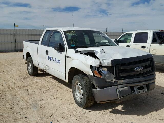 1FTFX1CF0EFC69695 - 2014 FORD F150 SUPER WHITE photo 1