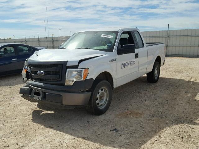 1FTFX1CF0EFC69695 - 2014 FORD F150 SUPER WHITE photo 2