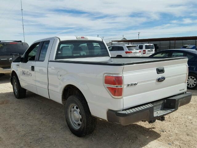 1FTFX1CF0EFC69695 - 2014 FORD F150 SUPER WHITE photo 3