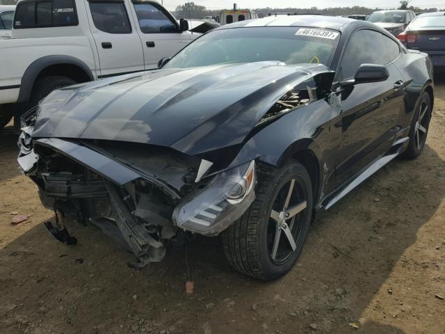1FA6P8AM7G5210362 - 2016 FORD MUSTANG BLACK photo 2