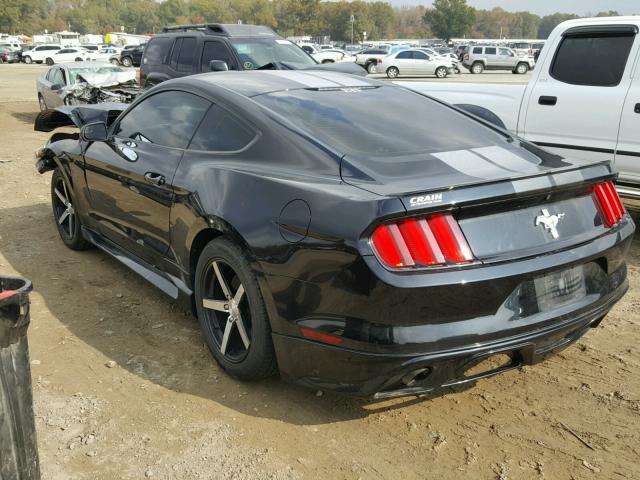 1FA6P8AM7G5210362 - 2016 FORD MUSTANG BLACK photo 3