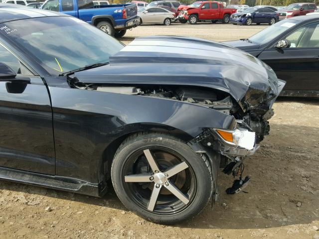 1FA6P8AM7G5210362 - 2016 FORD MUSTANG BLACK photo 9