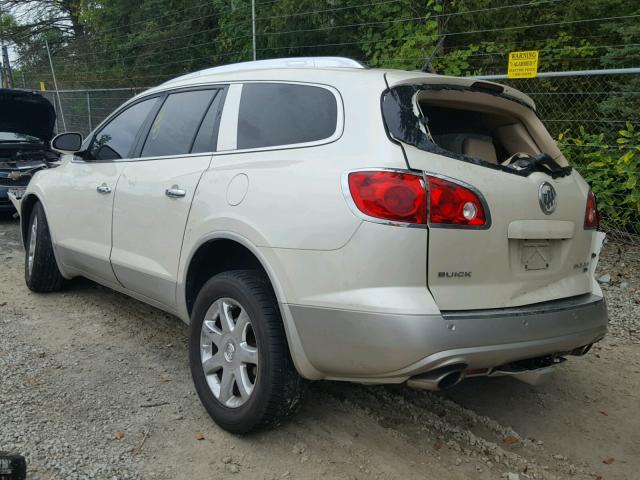 5GALRCED7AJ107706 - 2010 BUICK ENCLAVE CX WHITE photo 3