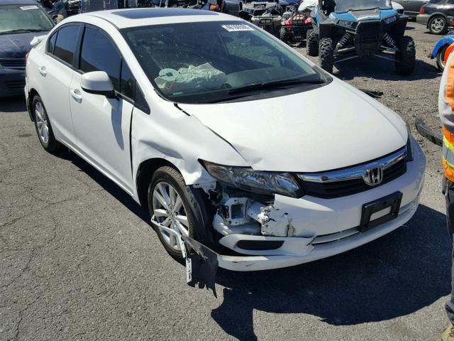 19XFB2F9XCE302882 - 2012 HONDA CIVIC EXL 白色 照片 1