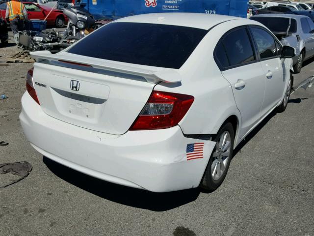 19XFB2F9XCE302882 - 2012 HONDA CIVIC EXL 白色 照片 4