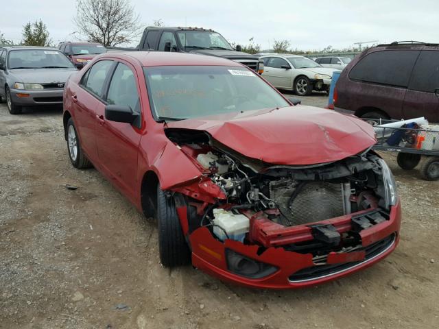 3FAHP0GA5CR247232 - 2012 FORD FUSION S RED photo 1