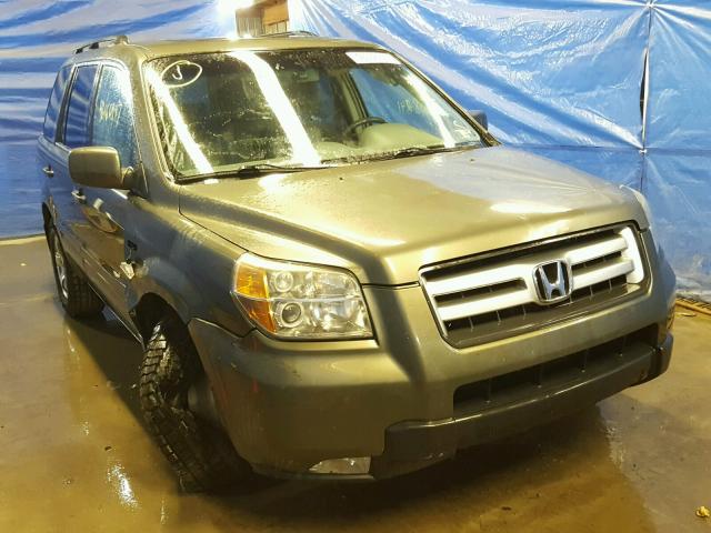 2HKYF185X6H515753 - 2006 HONDA PILOT EX GRAY photo 1