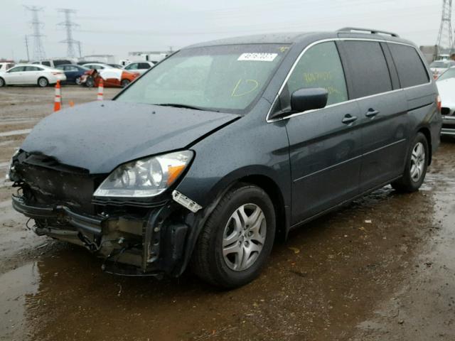 5FNRL38476B417116 - 2006 HONDA ODYSSEY EX GRAY photo 2