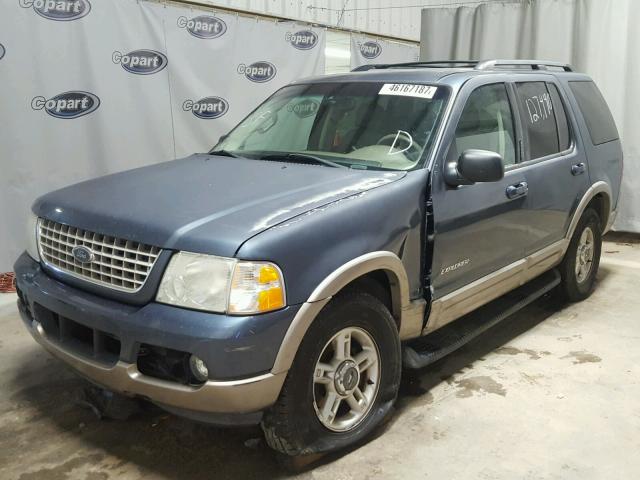 1FMDU64E12UA63890 - 2002 FORD EXPLORER BLUE photo 2