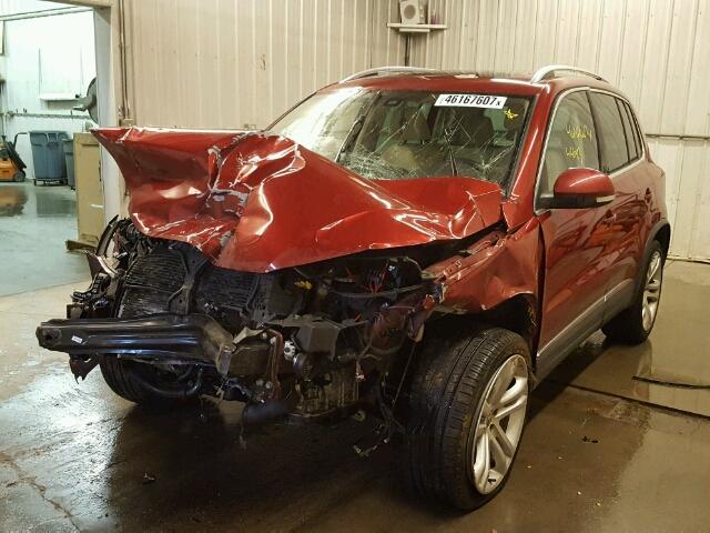 WVGBV3AX2DW069701 - 2013 VOLKSWAGEN TIGUAN RED photo 2