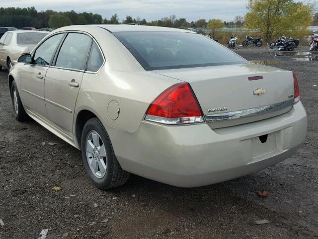 2G1WF5EK1B1172229 - 2011 CHEVROLET IMPALA LS TAN photo 3