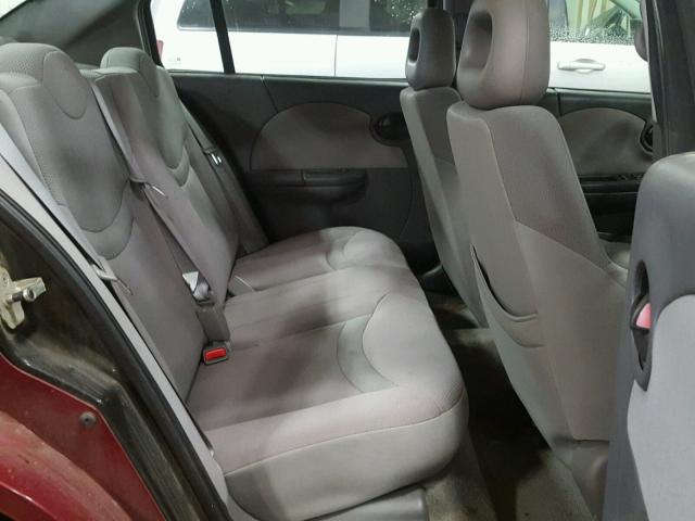 1G8AJ52F94Z115434 - 2004 SATURN ION LEVEL RED photo 6