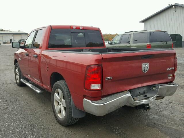 1D3HV18P69S743444 - 2009 DODGE RAM 1500 BURGUNDY photo 3