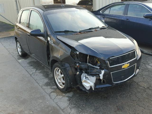 KL1TD66E69B326644 - 2009 CHEVROLET AVEO LS BLACK photo 1