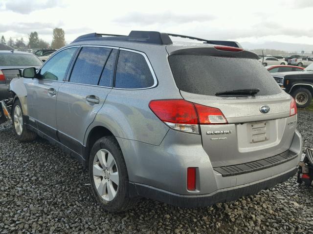 4S4BRBGC7B3381952 - 2011 SUBARU OUTBACK 2. SILVER photo 3