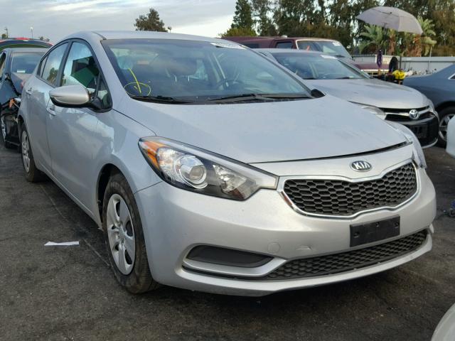 KNAFK4A64G5611934 - 2016 KIA FORTE LX SILVER photo 1