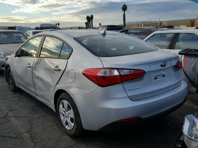 KNAFK4A64G5611934 - 2016 KIA FORTE LX SILVER photo 3