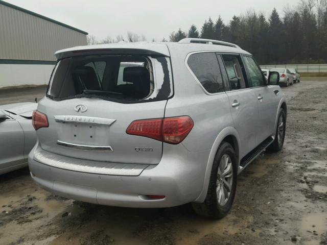 JN8AZ2NE1H9151340 - 2017 INFINITI QX80 BASE GRAY photo 4