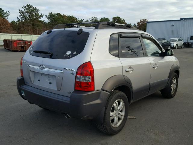 KM8JN72DX6U268047 - 2006 HYUNDAI TUCSON GLS SILVER photo 4