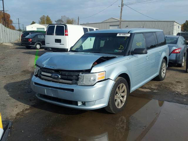 2FMDK51C29BA20839 - 2009 FORD FLEX SE BLUE photo 2