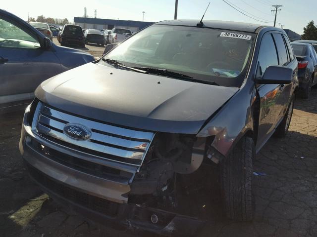 2FMDK3JC5ABB51711 - 2010 FORD EDGE SEL GRAY photo 2