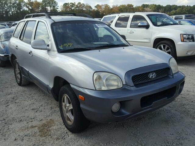 KM8SC13D74U777886 - 2004 HYUNDAI SANTA FE G SILVER photo 1