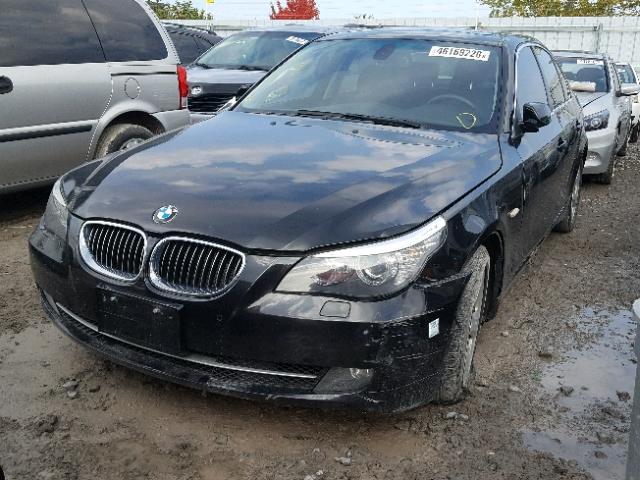 WBANV13518CZ53859 - 2008 BMW 528 XI BLACK photo 2