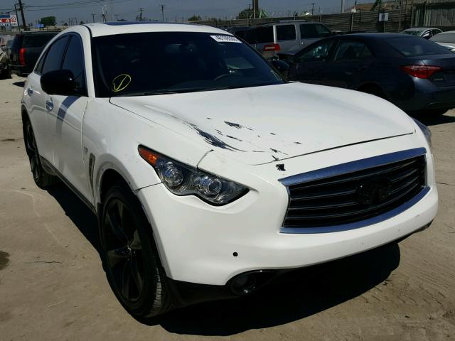 JN8CS1MU7HM142994 - 2017 INFINITI QX70 WHITE photo 1